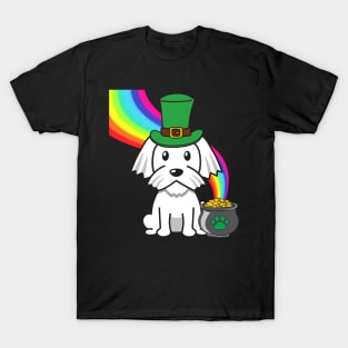 Cute white dog is a leprechaun T-Shirt